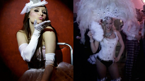 Burlesque cabaret dance show